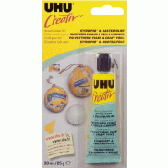 UHU Colle Créativ' polystyrène expansé & feuilles aluminium, 33 ml - 3-47185