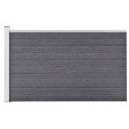 Vidaxl clôture de jardin wpc 175x105 cm gris 49075