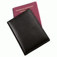 Alassio Etui de passeport, en cuir Nappa noir, avec protection RFID - 4021068420599