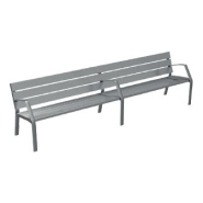 Banc public Grenoble Réf. 1046 - Aluminium anodisé avec accoudoirs et vis en acier inoxydable Banc public Grenoble Réf. 1046 - Aluminium anodisé avec accoudoirs et vis en acier inoxydable