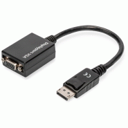 Câble adaptateur DisplayPort ASSMANN DP - HD15, 0,15 m, DP 1.2, noir. - AK-340403-001-S