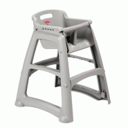Chaise haute empilable platine | Rubbermaid - M959