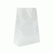 ECOLOMIQUE - 100 Pcs - Sac SOS PP transparent - 14 x 6,5 x 20,5 cm, fond plat - transparent plastique ECO210SOSPP5E