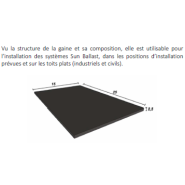 Gomme protectrice anti-humidité pour ballasts photovoltaïques - Protection du sol et écoulement des eaux de pluie Gomme protectrice anti-humidité pour ballasts photovoltaïques - Protection du sol et écoulement des eaux de pluie