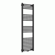 Helloshop26 - Radiateur sèche-serviettes chauffage salle de bain 140 x 50 cm acier noir 03_0010422 - noir 3000225216368