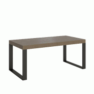 Itamoby Table extensible 200/460 x 90 cm Tecno Premium grise tourterelle avec pieds anthracite - beige multi-matériau VE460TATECPRE-TT-AN