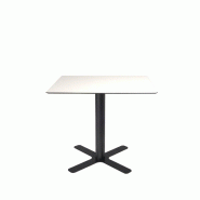 Resol garbar GOYA HPL Table Carrée Intérieure 70x70 Pied Noir - Tableau Blanc - multicolore multi-matériau 05568