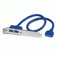 StarTech Adaptateur Carte Mère vers Plaque 2 Ports USB 3.0