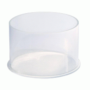 Bac de présentation PMMA rond - Ø16xH10cm - Transparent - Épaisseur 3mm