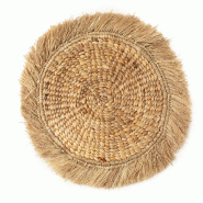 Bazar Bizar Set de table en jacinthe d’eau raphia 45x45x1 cm naturel - Lot de 6 - beige Matériau naturel BAVE003N-MTR6