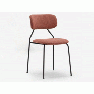 Chaise de réunion tapissée Niuta Pellami
