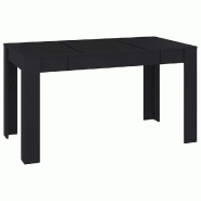 Décoshop26 - Table de salle à manger design simple 140 x 74,5 x 76 cm aggloméré noir DEC036644 - noir 3000261323457