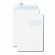 GPV Lot de 5 Paquet de 50 pochettes Everyday blanches 229x324/C4, 90 g/m², avec fenêtre 100x50 à 20/52, adhésives avec bande - 3250650005697