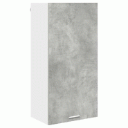 Helloshop26 - Armoire suspendue moderne de cuisine grand espace de rangement 50 x 31 x 100 cm en bois d'ingénierie gris 02_0053388 - gris Bois massif