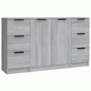 Helloshop26 - Buffet bahut commode armoire meuble de rangement organisateur cuisine salle de séjour salons 3 pcs sonoma bois 02_0037180 - 30002132555 Helloshop26 - Buffet bahut commode armoire meuble de rangement organisateur cuisine salle de séjour salons 3 pcs sonoma bois 02_0037180 - 30002132555