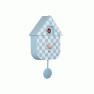 Horloge murale moderne Cuckoo Checker Bleu clair et blanc Karlsson - bleu plastique 8714302739255 Horloge murale moderne Cuckoo Checker Bleu clair et blanc Karlsson - bleu plastique 8714302739255