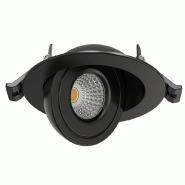 LEO Spot encastré noir 8W, 690Lm, CCT 2700K/3000K/4000K, Orientable 90°, Rotatif 360° - S0160790D - SOLUM_0