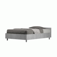 Lit Conteneur Queen Size Nuamo 120X190 Béton - gris VE120NUAMOBCM-CT