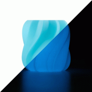 Mot sur initiale en Impression 3D - Lumineux bleu Mot sur initiale en Impression 3D - Lumineux bleu