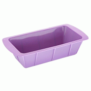 Moule à cake flexible en silicone Hygiplas violet