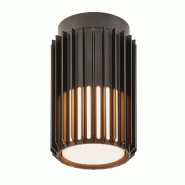 Nordlux Plafonnier luminaire ALUDRA  Aluminium Seaside noir H. 18,8 IP54 -Extérieur - noir aluminium 5704924021992