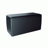Prosperplast - Coffre de jardin de 290 litres, Boxe Board, en plastique anthracite, 116,6 x 47 x 59,5 cm - gris plastique ZA1219