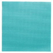 Serviette en ouate gaufré 2 plis turquoise 39x39cm - par 1200