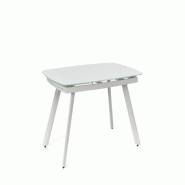 Stones Phil Table Extensible (140/210X90) En Verre Trempé Blanc - blanc 8033959255957
