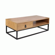Table basse en bois et métal Abbott The Home Deco Factory - marron métal CM1133 Table basse en bois et métal Abbott The Home Deco Factory - marron métal CM1133