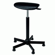 Tabouret assis-debout Korian avec patins antidérapants - noir Tabouret assis-debout Korian avec patins antidérapants - noir