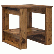 VidaXL Table basse Bois ancien 51 x 50 x 50 cm Bois d'ingénierie Modèle Atlas Office Plus - 8000202