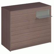 Comptoir Vertigo H T04nat. Spl.Droit L120cm 2tabl.Couliss.4tab.Amovib-noyer