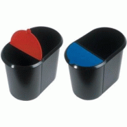 Helit Couvercle pour corbeille à papier Duo-System H61039, bleu - 4012086005202