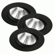 Nordlux Spot encastré FREMONT 3-Kit Métal Noir, H.6.8 - IP23 2700K- LED Module / Intérieur - noir 5701581415881