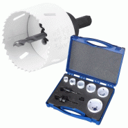 Outifrance Kit de 6 scies cloches bi-métal, diam. 22-29-35-44-51-64 mm - 3223430142226