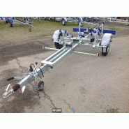 Porte bateau - Chemin de rouleau central cassante - SW845 - PTAC : 1300Kg - 1 essieu Freiné - Sun Way