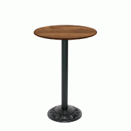 RestooTab - Mange-debout Versailles Ø50cm décor chêne hunton - marron fonte TB-VRSFF-R50M-CH.HUN RestooTab - Mange-debout Versailles Ø50cm décor chêne hunton - marron fonte TB-VRSFF-R50M-CH.HUN