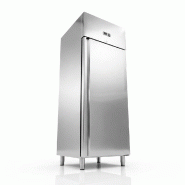 Romux® Armoire Réfrigérée Positive 1 Porte 74 cm avec Refroidissement Froid Ventilé en Acier Inox avec Capacité de 650 L - 3 Étagères et 550 W