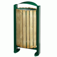 ROSSIGNOL Corbeille 60 L arkea facade bois - bois / vert mousse ROSSIGNOL Corbeille 60 L arkea facade bois - bois / vert mousse