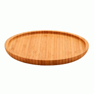 San Ignacio KINVARA - Planchette à apéritifs ronde petite en bambou 20x20cm - marron Bambou SANR277