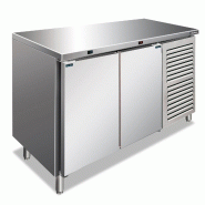 Table inox combinée 1 porte frigo + 1 freezer, dégivrage auto, temp. -2/+8°C et -20/-10°C, LxPxH 136x70x86 cm, CXF2100BTN - 4616