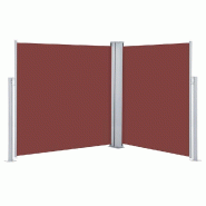 VidaXL Auvent latéral rétractable Marron 140 x 600 cm Modèle Ventura Stella - marron 48457_0