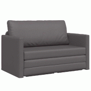 VidaXL Canapé-Lit 110cm Gris Simili cuir Modèle Herveline - 4106710