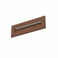 Beneito & Faure Applique Led Encastrable Beneito Faure Tween 5W Cct, Lumière Réglable, Design Sobre, Idéale Pour Marches Corten - marron 8436590208021