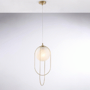 Bonetti Illumina Erik Suspension en fer chromé noir 1 lumière avec sphère dm.20 156 d.23 BL277-S1-BRZ - bronze 8050713218911