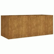 Helloshop26 - Jardinière bac lit surélevé plantes fleurs terrasse jardin de jardin 200 x 80 x 80 cm acier corten marron 02_0039406 - 3000218477776 Helloshop26 - Jardinière bac lit surélevé plantes fleurs terrasse jardin de jardin 200 x 80 x 80 cm acier corten marron 02_0039406 - 3000218477776