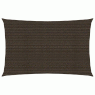 Helloshop26 - Voile d'ombrage 160 g/m² marron 6 x 8 m PEHD 02_0009179 - marron 3000491082728