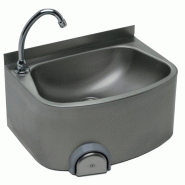 Lave-mains inox 304 cuve semi-circulaire sans dosseret L2G