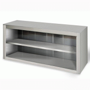 Placard mural inox ouvert hauteur 650 mm - 800_0