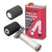 Rouleaux à encrage de pochoirs par réservoir